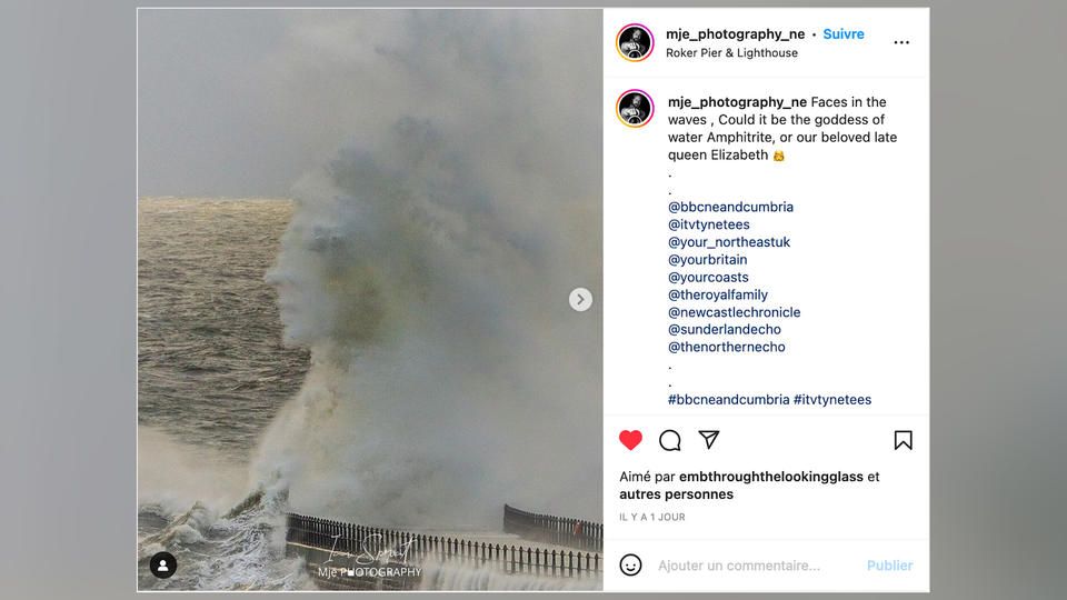 Illusione ottica: l'incredibile foto di un volto umano catturato da un'onda nel Regno Unito